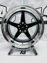 18” F99ZX307 5/114 BLACK with SILVER MILLING SILVER DISH