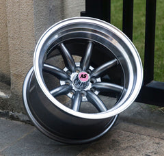 15” AS-WATA 9/10.5J 4/100 4/114 GUNMETAL RIMS - Autostyling Klerksdorp