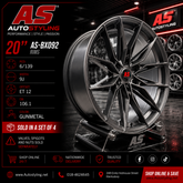 20” DUBAI CONCEPTS BX092 6/139 bakkie 4x4 rims