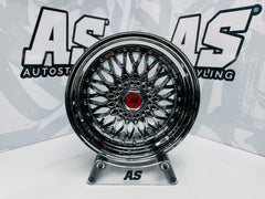 17” AS® Mesh black chrome 4x100 & 5x100 8.5j