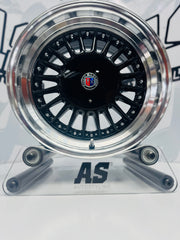 15” AS- ALPINA 7619 4/100 & 4/114 WHEELS Black
