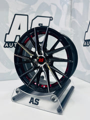 15” M8968 4x100 4x114 Machine black/ red - Autostyling Klerksdorp
