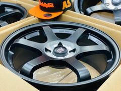 18” AS- TE37 5/114 Matt black wheels