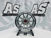 15” AS- 7582 4/100 4/108 silver wheels