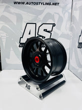 15” AS- 7196 4/100 4/114 full matt black wheels