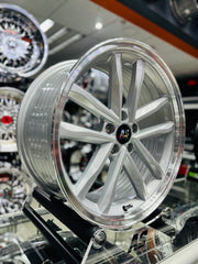 17” AS- HIGHLINE DISHED 5/100 SILVER RIMS