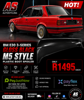 BM E30 M5 BOOT SPOILER GLOSS BLACK - Autostyling Klerksdorp