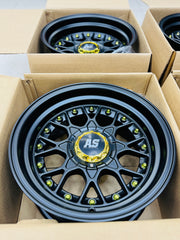 15'' AS- RC2 FULL MATT BLACK 4/100 4/114