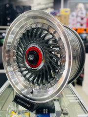 15” AS-SUPERFIN 5x100 & 5x114 gunmetal WHEELS