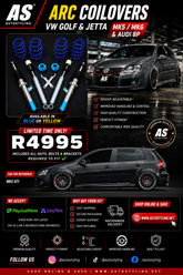 ARC COILOVERS VW GOLF & JETTA MK5 / MK6 & AUDI 8p BLUE or yellow