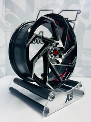 15” M8966 4x100 4x114 Machine black /red - Autostyling Klerksdorp