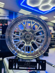 17" AS- LSR 5/100 SILVER WHEELS
