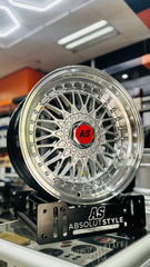 16” AS MESH BB5 4/100 & 5/100 multi pcd SILVER