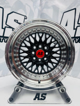 15” AS-7154 MESH BLACK 4/100 4/114 wheels