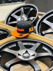 18” AS- TE37 5/114 Matt black wheels