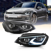 VW Golf 7 / MK7 HID HEADLIGHTS 2014-2017 with Animation and Blue DRL (NOT suitable for Golf GTI and Golf R with HID ) PRE ORDER & SAVE R3000 ARRIVING END JUNE 2026 - Autostyling Klerksdorp