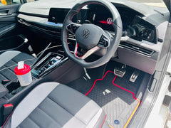Suitable for VW GOLF 7/8 GTI RUBBER MATS BLACK AND RED - Autostyling Klerksdorp