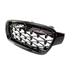 MILLION STAR KIDNEY GRILLS SUITABLE FOR BMW F30 GLOSS BLACK