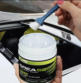 Automotive Door Grease - Hinge And Track Maintenance Paste, Sunroof/Track Lubrication to Prevent Sticking And Eliminate Noise, Comes with a Brush - Ensures Smooth And Quiet Operation of Car Parts - Soft Top Zipper Lubricant.