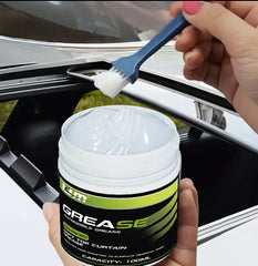 Automotive Door Grease - Hinge And Track Maintenance Paste, Sunroof/Track Lubrication to Prevent Sticking And Eliminate Noise, Comes with a Brush - Ensures Smooth And Quiet Operation of Car Parts - Soft Top Zipper Lubricant.