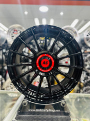 19” AS-SUPERTURISMO 5/112 & 5x100 multi PCD GLOSS BLACK