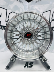 15” AS- EAGLE 4/100 & 4/108 silver machine face