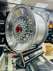 16” AS-MESH 45’ lips 4/100 & 4/114 multi hole SILVER