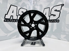 17” AS- BERGAMO 5/100 MATT BLACK RIMS