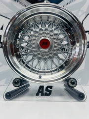 16” AS-MESH 8/9j 4/100 & 5/100 multi hole SILVER