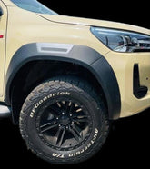 Toyota Hilux Rocco Style Fender Flares WIDE Wheel Arches (Fits 2016 - 2019 model Hilux)