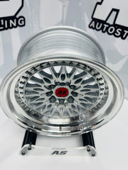 15” AS-7162 SILVER  4/100 4/108 wheels