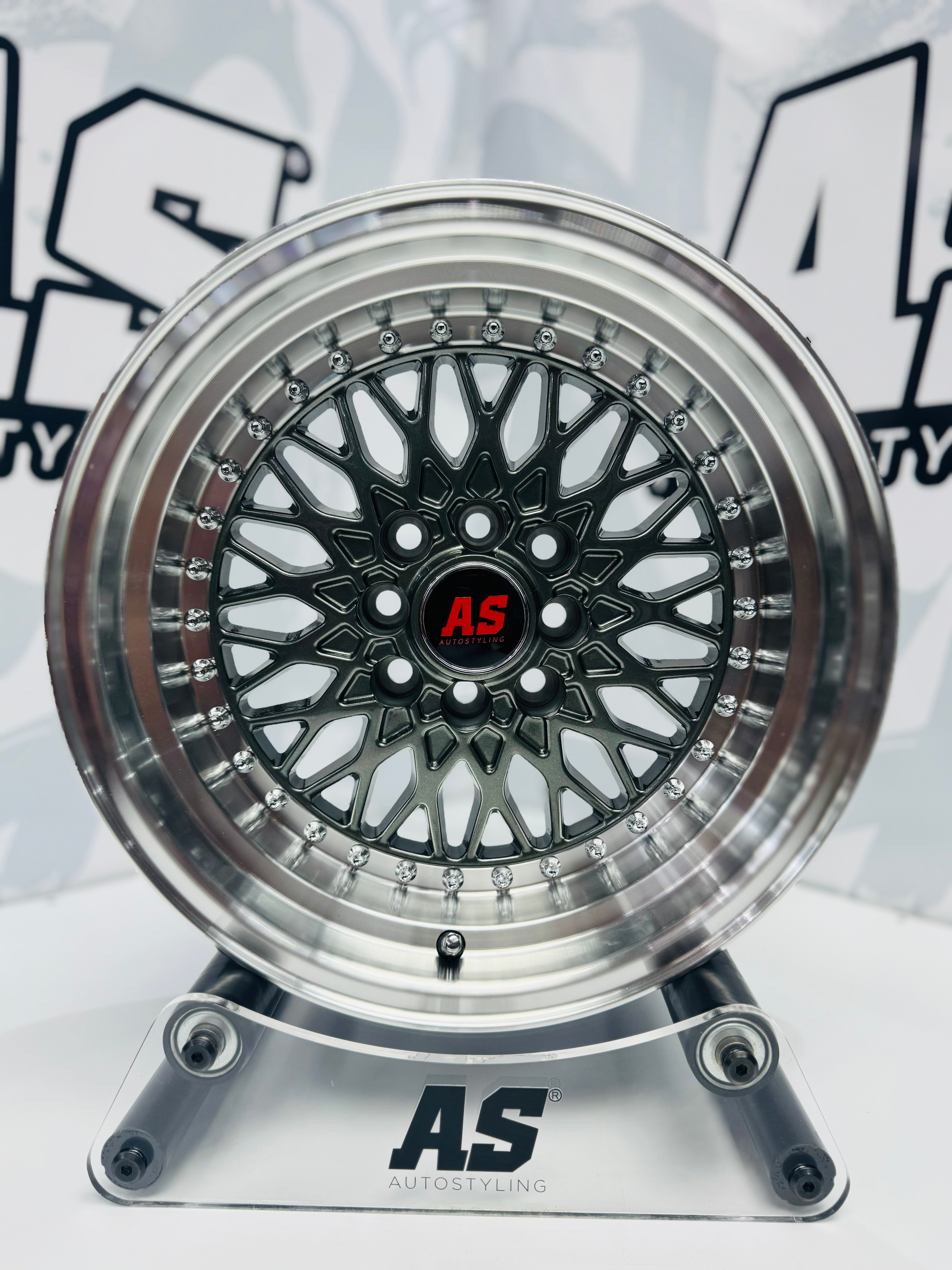 15” AS-7570 MESH grey 4/100 4/114 wheels - Autostyling Klerksdorp