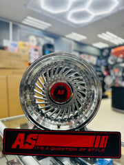 15” AS- SUPERFIN HYPER SILVER 4/100 4/114 wheels