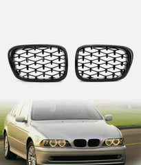 BMW E39 1999-2003 DIAMOND GLOSS BLACK GRILLS