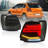 VLAND VW POLO 6 LED TAIL LIGHT Full BLACK SMOKED EDITION