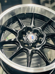 15” AS- 7166 4/100 4/114 gloss black wheels - Autostyling Klerksdorp