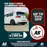 VW GOLF 7 3PCE CLUBSPORT WING - Autostyling Klerksdorp