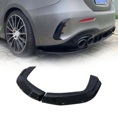 For Benz A-Class W177 A35 AMG Sedan 2019-22 Rear Bumper Splitters Winglet Apron