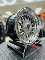 15” AS- 7499 4/100 4/114 silver wheels