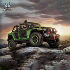 VLAND 7 Inches LED Projector Headlights for Jeep Wrangler 2007-2017 (DRL Integrated w/ Turn Signals)