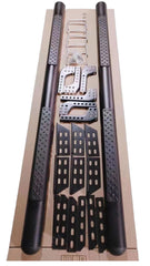 Universal side steps double cab black
