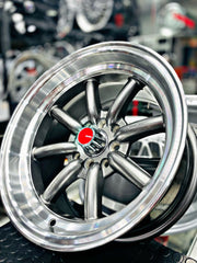 15” AS-WATA 8j 4/100 4/114 GREY RIMS