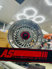 15” AS- SUPERFIN HYPER SILVER 4/100 4/114 wheels