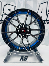 15” M8962 4x100 4x114 Machine black / blue - Autostyling Klerksdorp