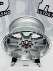 15” AS- 7582 4/100 4/108 silver wheels