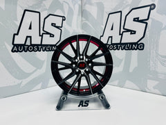 15” M8968 4x100 4x114 Machine black/ red - Autostyling Klerksdorp