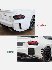 M2 Rear Bumper Air Vent Cover Gloss Black Trim for BMW G87 M2 Coupe 2022-2024 - Autostyling Klerksdorp