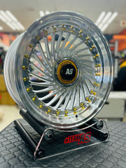 17” AS SUPERFIN (Q) 4x100 & 4x108 silver wheels