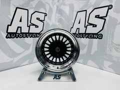 15” AS- ALPINA 7619 4/100 & 4/114 WHEELS Black