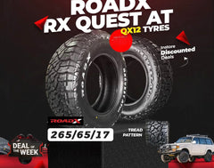 265/65/17 ROAD X RX QUEST A/T TYRE WHITE LETTER